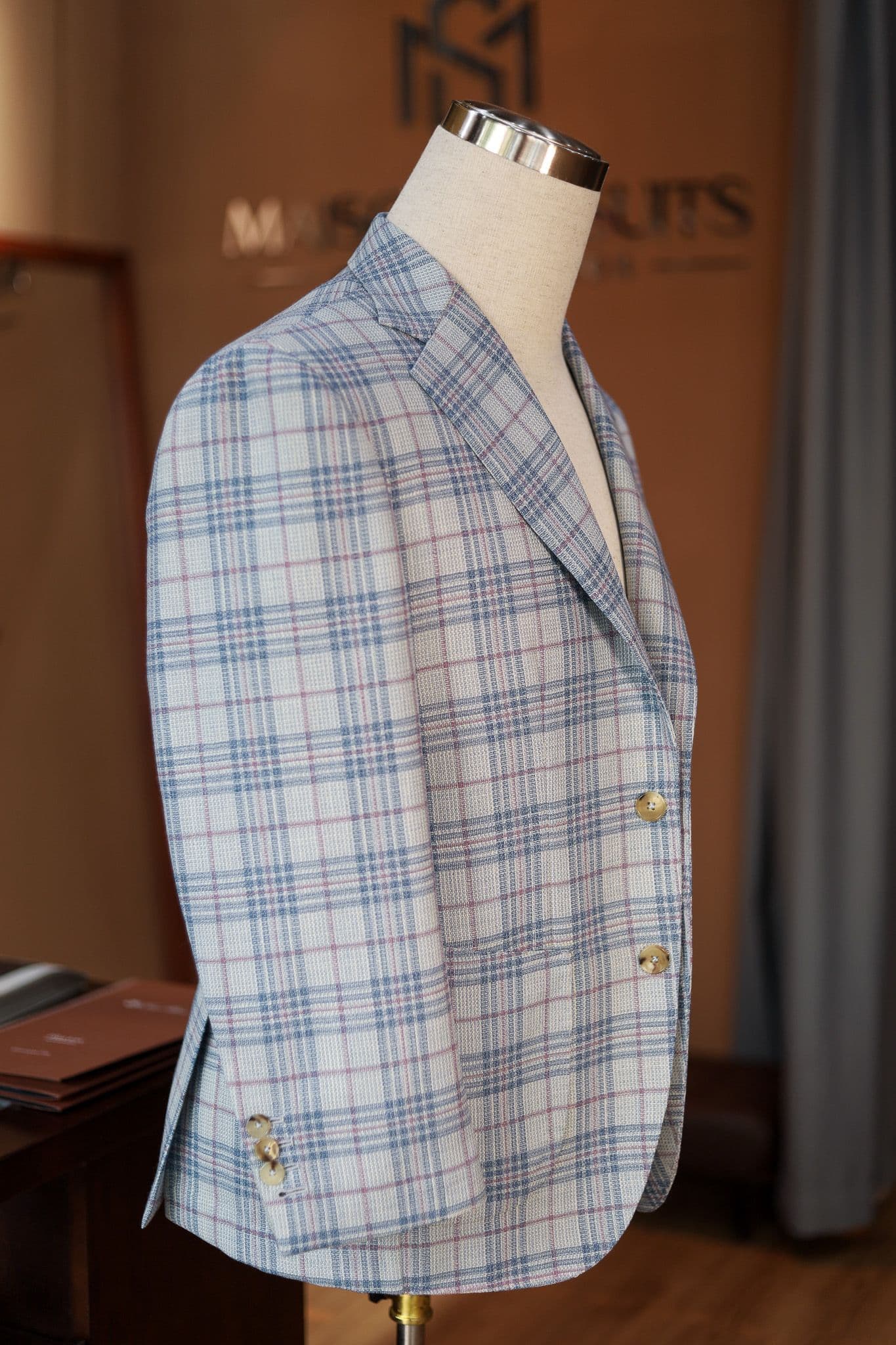 holland-and-sherry-white-blue-check-hopsack-mesh-jacket